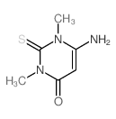 4(1H)-Pyrimidinone,6-amino-2,3-dihydro-1,3-dimethyl-2-thioxo-结构式