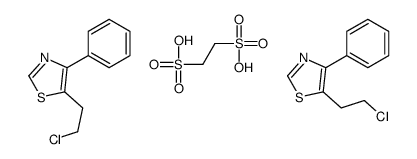 5-(2-chloroethyl)-4-phenyl-1,3-thiazole,ethane-1,2-disulfonic acid Structure