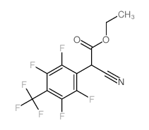 Benzeneacetic acid, a-cyano-2,3,5,6-tetrafluoro-4-(trifluoromethyl)-,ethyl ester结构式