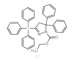 (1-ethoxycarbonyl-5,5-diphenyl-4H-pyrazol-3-yl)-triphenyl-phosphanium structure