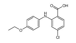 4-chloro-2-p-phenetidino-benzoic acid结构式