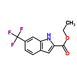 Ethyl 6-(trifluoromethyl)-1H-indole-2-carboxylate structure