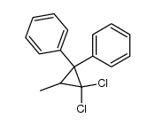 (2,2-dichloro-3-methylcyclopropane-1,1-diyl)dibenzene结构式
