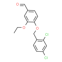 4-[(2,4-dichlorophenyl)methoxy]-3-ethoxybenzaldehyde结构式