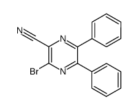 3-Bromo-5,6-diphenylpyrazine-2-carbonitrile Structure