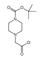 tert-butyl 4-(2-chloro-2-oxoethyl)piperazine-1-carboxylate Structure