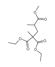 pentane-2,2,4-tricarboxylic acid-2,2-diethyl ester-4-methyl ester Structure