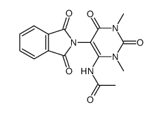 Acetamide,N-[5-(1,3-dihydro-1,3-dioxo-2H-isoindol-2-yl)-1,2,3,6-tetrahydro-1,3-dimethyl-2,6-dioxo-4-pyrimidinyl]- Structure