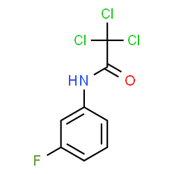 ACETAMIDE, 2,2,2-TRICHLORO-N-(3-FLUOROPHENYL)- Structure