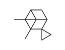 6,6-dimethylspiro[bicyclo[3.1.1]heptane-4,1'-cyclopropane]结构式