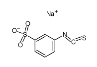 3-Isothiocyanatobenzenesulfonic acid sodium salt Structure