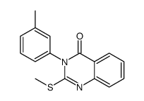 3-(3-methylphenyl)-2-methylsulfanylquinazolin-4-one Structure