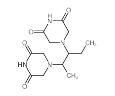 2,6-Piperazinedione, 4,4- (1-ethyl-2-methyl-1, 2-ethanediyl)bis-, (R*,S*)-(PM)- Structure