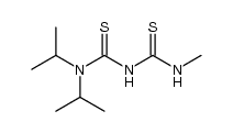 1,1-diisopropyl-5-methyl-dithiobiuret Structure