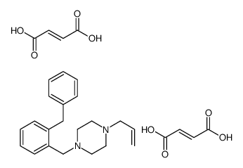 1-[(2-benzylphenyl)methyl]-4-prop-2-enylpiperazine,(E)-but-2-enedioic acid Structure