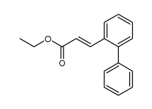 ethyl (E)-3-(2-biphenylyl)-2-propenoate Structure