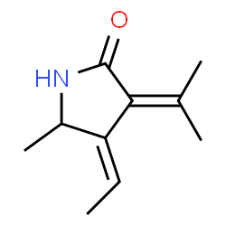 2-Pyrrolidinone,4-ethylidene-5-methyl-3-(1-methylethylidene)-,(E)-(9CI)结构式