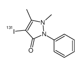 1,2-Dihydro-4-(131I)iodo-1,5-dimethyl-2-phenyl-3H-pyrazol-3-one Structure