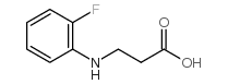 N-(2-FLUOROPHENYL)-3-AMINOPROPIONIC ACID结构式