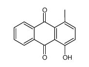 1-hydroxy-4-methylanthracene-9,10-dione结构式