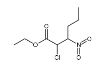 ethyl 2-chloro-3-nitrohexanoate Structure