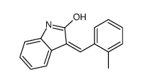 (3E)-3-(2-Methylbenzylidene)-1,3-dihydro-2H-indol-2-one结构式