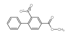 2-硝基-联苯-4-羧酸甲酯结构式