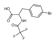 N-trifluoroacetyl-p-bromo-DL-phenylalanine Structure
