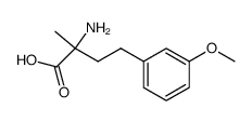 4-(3'-Methoxyphenyl)-DL-isovalin结构式