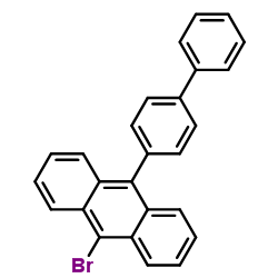 9-[1,1'-Biphenyl]-4-yl-10-bromoanthracene Structure