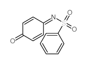N-(4-oxo-1-cyclohexa-2,5-dienylidene)benzenesulfonamide结构式