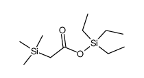 triethylsilyl 2-(trimethylsilyl)acetate结构式