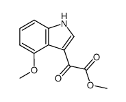 (4-Methoxy-1H-indol-3-yl)-oxo-acetic acid methyl ester结构式