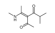 3-acetyl-1,1-dimethyl-4-(methylamino)-3-penten-2-one结构式