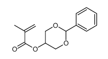 (2-phenyl-1,3-dioxan-5-yl) 2-methylprop-2-enoate结构式