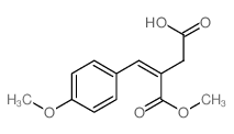 (E)-3-methoxycarbonyl-4-(4-methoxyphenyl)but-3-enoic acid结构式
