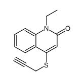 1-ethyl-4-prop-2-ynylsulfanylquinolin-2-one结构式