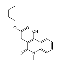 butyl 2-(4-hydroxy-1-methyl-2-oxoquinolin-3-yl)acetate结构式