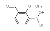 3-Formyl-2-methoxyphenylboronic acid structure