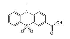 10-methyl-5,5-dioxo-5,10-dihydro-5λ6-phenothiazine-3-carboxylic acid结构式