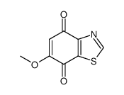 4,7-Benzothiazoledione,6-methoxy-(9CI)结构式