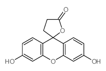 Spiro[furan-2(5H),9-[9H]xanthen]-5-one, 3,4-dihydro-3,6-dihydroxy- Structure