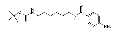 [6-(4-amino-benzoylamino)-hexyl]-carbamic acid tert-butyl ester结构式