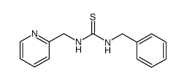 N-benzyl-N'-2-pyridylmethylthiourea结构式