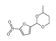 4-methyl-2-(5-nitrofuran-2-yl)-1,3-dioxane Structure