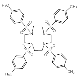 1,4,7,10-TETRA-P-TOSYL-1,4,7,10-TETRAAZACYCLODODECANE structure