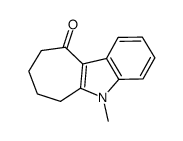 5-methyl-6,7,8,9-tetrahydrocyclohepta[b]indol-10(5H)-one Structure