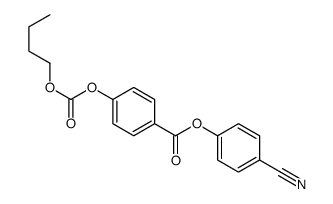 (4-cyanophenyl) 4-butoxycarbonyloxybenzoate Structure