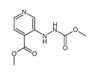 3-[2-(Methoxycarbonyl)hydrazino]-4-pyridinecarboxylic acid methyl ester Structure