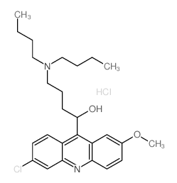 1-(6-chloro-2-methoxy-acridin-9-yl)-4-(dibutylamino)butan-1-ol structure